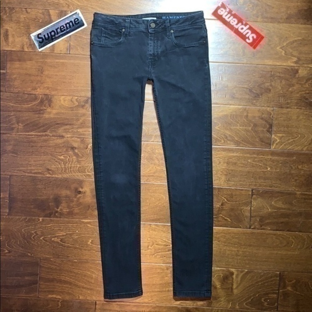 Burberry Embroidery Logo Black Skinny Jeans ♞ Hampstead Stack Burberrys Knight - Picture 2 of 7